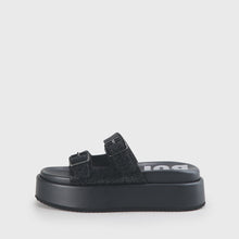 Lade das Bild in den Galerie-Viewer, Buffalo Robyn Plateausandale Glitter-Design VEGAN