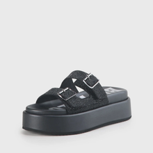 Lade das Bild in den Galerie-Viewer, Buffalo Robyn Plateausandale Glitter-Design VEGAN