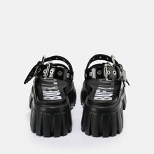 Lade das Bild in den Galerie-Viewer, Buffalo Boots Schuhe Lion Sandale Schwarz Vegan