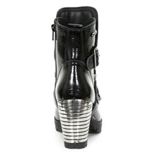 Load image into Gallery viewer, New Rock Shoes Women's Ankle Boots Heel Boots Gothic M.TR061 Patent Leather