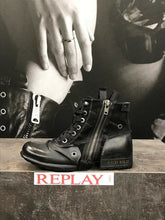 Lade das Bild in den Galerie-Viewer, Replay Herrenschuhe Shoes Stiefeletten Schuhe Boots Clutch Schwarz Black
