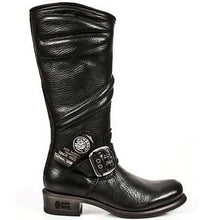 Load image into Gallery viewer, New Rock Boots Biker Boots Women's Boots Black Real Leather