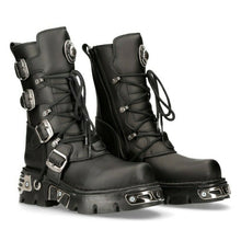 Lade das Bild in den Galerie-Viewer, New Rock Schuhe Shoes Boots Stiefel M.373-S7 Vegan Bikerstiefel Gothic NEU
