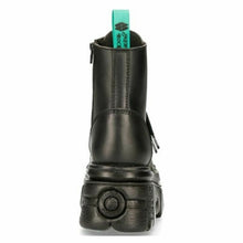 Lade das Bild in den Galerie-Viewer, New Rock Boots Schuhe Stiefel Plateau Vegan Schwarz M.NEWMILI083-VS2 Tower