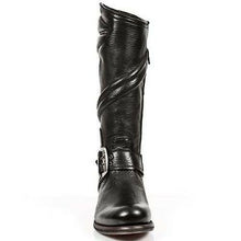 Load image into Gallery viewer, New Rock Boots Biker Boots Women's Boots Black Real Leather