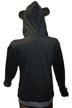 Load image into Gallery viewer, Women's hooded jacket hoodie panda ears thumb holes piercing NEW in original packaging