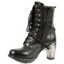 Lade das Bild in den Galerie-Viewer, New Rock Schuhe Damen- Stiefelette Stiefel Absatz Boots Gothic M.TR001-S1