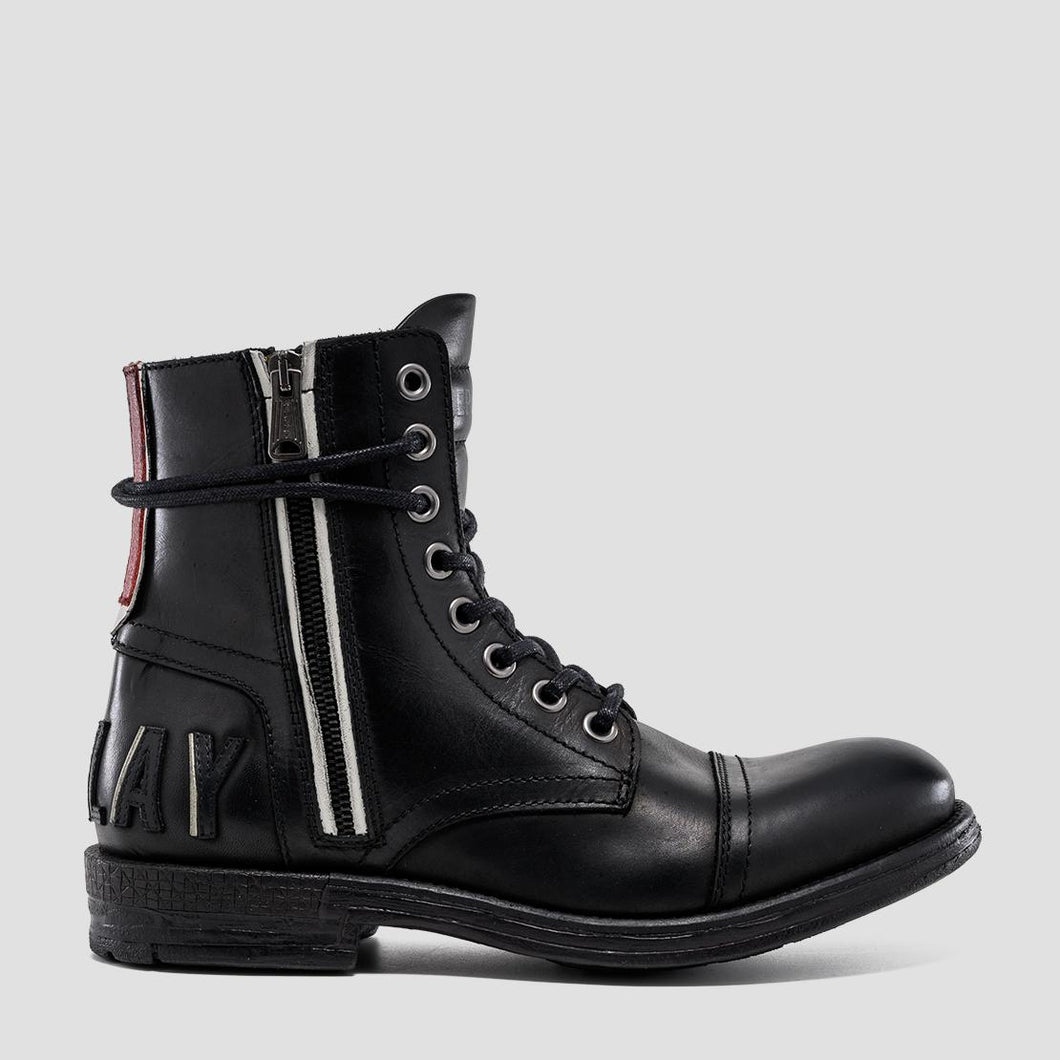 Replay Herrenschuhe Shoes Stiefeletten Schuhe Boots BLACKBIRD Schwarz