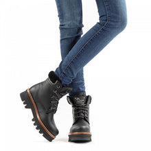 Load image into Gallery viewer, Panama Jack lined ankle boots Boots Munster Black Nappa Waterproof