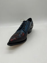Lade das Bild in den Galerie-Viewer, Sendra Boots Stiefel 10066 Rot Blau Echtleder Western Schnürschuh Exklusiv &amp; Limitiert
