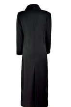 Lade das Bild in den Galerie-Viewer, Damenmantel Eleganter langer Mantel Schwarz Gothic Wollmantel