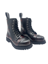 Load image into Gallery viewer, Darksteyn Boots Shoes 8 Eye Ranger Premium Boots Red Burgundy
