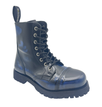Lade das Bild in den Galerie-Viewer, Darksteyn Stiefel Schuhe 8 Eye Ranger Premium Boots Blue Blau Springerstiefel
