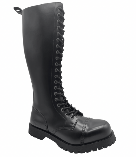 Darksteyn Shoes 20 Eye Ranger Premium Boots Black Boots