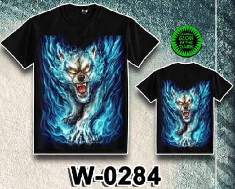 WILD - Glow in the Dark T-Shirt Werwolf W-0284