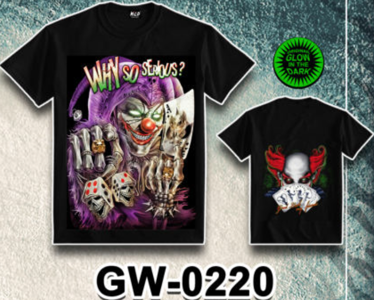 WILD - Glow in the Dark T-Shirt Joker GW-0220