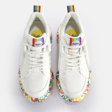 Lade das Bild in den Galerie-Viewer, Buffalo Schuhe Sneaker CLD Corin Hearts Pride Rainbow Vegan
