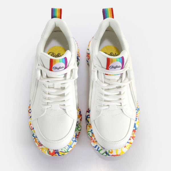 Buffalo Schuhe Sneaker CLD Corin Hearts Pride Rainbow Vegan