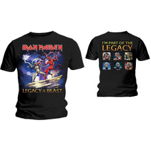 Lade das Bild in den Galerie-Viewer, IRON MAIDEN UNISEX T-SHIRT: LEGACY BEAST FIGHT (BACK PRINT)
