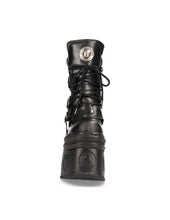 Load image into Gallery viewer, New Rock Boots Shoes Platform Black Genuine Leather M-373-C105 Made in Spain
