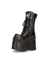 Load image into Gallery viewer, New Rock Boots Shoes Platform Black Genuine Leather M-373-C105 Made in Spain
