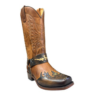 Lade das Bild in den Galerie-Viewer, Sendra Stiefel Western Cowboystiefel Biker Boots Natur Antic
