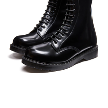 Load image into Gallery viewer, Solovair Shoes Boots 20 Hole with Zip Black Made in England
