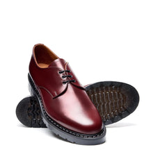 Load image into Gallery viewer, Solovair Low Shoes Shoes Boots Boots 3-Hole Oxblood Hi-Shine Leather Made in England
