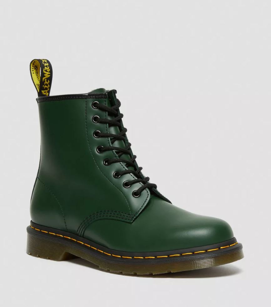 Dr. Martens 8-hole boots 1460 Green genuine leather smooth leather