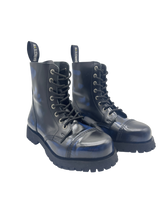 Lade das Bild in den Galerie-Viewer, Darksteyn Stiefel Schuhe 8 Eye Ranger Premium Boots Blue Blau
