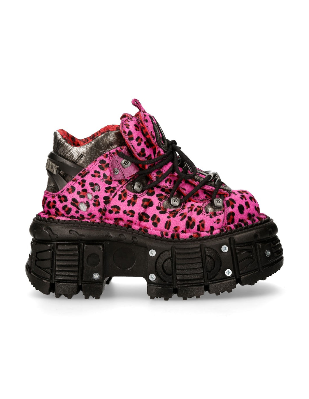 <tc>New Rock Plateau Ankle Boots Metallic M-TANK106-C2 with Tanksole Black</tc>