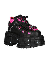 Load image into Gallery viewer, &lt;tc&gt;New Rock Plateau Ankle Boots Metallic M-TANK106-C2 with Tanksole Black&lt;/tc&gt;
