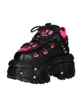 Load image into Gallery viewer, &lt;tc&gt;New Rock Plateau Ankle Boots Metallic M-TANK106-C2 with Tanksole Black&lt;/tc&gt;
