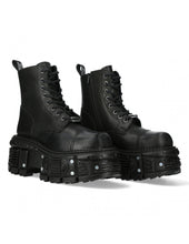 Lade das Bild in den Galerie-Viewer, New Rock Shoes Boots Stiefel TANK083-C1 Gothic Tank Collection Black Echtleder
