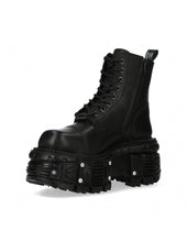 Lade das Bild in den Galerie-Viewer, New Rock Shoes Boots Stiefel TANK083-C1 Gothic Tank Collection Black Echtleder

