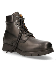 Load image into Gallery viewer, New Rock M-RANGER046-S1 Ankle Boots Black Ranger Genuine Leather
