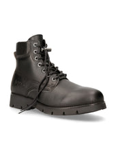 Load image into Gallery viewer, New Rock M-RANGER046-V1 Ankle Boots Black Ranger Vegan
