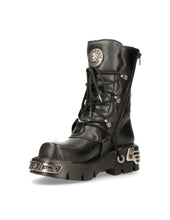 Lade das Bild in den Galerie-Viewer, New Rock Schuhe Shoes Boots Stiefel M.391-S1 Bikerstiefel Gothic Echtleder Totenkopf Skull
