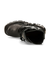Lade das Bild in den Galerie-Viewer, New Rock Schuhe Shoes Boots Stiefel M.391-S1 Bikerstiefel Gothic Echtleder Totenkopf Skull
