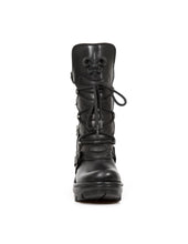 Load image into Gallery viewer, New Rock NEOTRAIL M-NEOTYRE05-S1 Platform Genuine Leather Boots Black Lily
