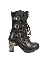 Load image into Gallery viewer, New Rock M-TR003-S1 Platform Genuine Leather Boots Black
