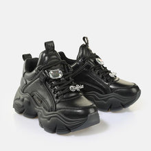 Load image into Gallery viewer, Buffalo Boots Sneaker Binary Ice Charms Schwarz
