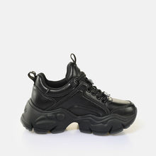 Load image into Gallery viewer, Buffalo Boots Sneaker Binary Ice Charms Schwarz
