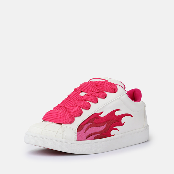 Buffalo Liberty Boots Sneaker 90er Flammen White/Pink