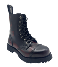 Load image into Gallery viewer, Darksteyn Boots Shoes 8 Eye Ranger Premium Boots Red Burgundy
