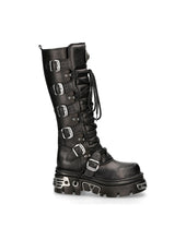 Load image into Gallery viewer, New Rock Schuhe High Boots M-272-S1 Stiefel Gothic Echtleder
