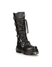 Load image into Gallery viewer, New Rock Schuhe High Boots M-272-S1 Stiefel Gothic Echtleder
