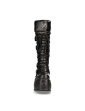 Lade das Bild in den Galerie-Viewer, New Rock Schuhe High Boots M-272-S2 Stiefel Gothic Echtleder mit Sprungfeder
