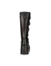 Lade das Bild in den Galerie-Viewer, New Rock Schuhe High Boots M-272-S2 Stiefel Gothic Echtleder mit Sprungfeder
