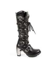 Lade das Bild in den Galerie-Viewer, New Rock Schuhe Damen- Stiefel Boots Schuhe Gothic M.TR004-S1 Schnallen
